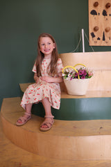 ALMA-SS-BABYDOLL-DRESS (KIDS) - SAND HEART CHERRY