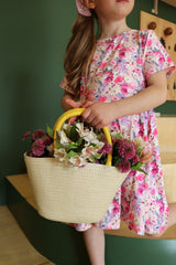 ALMA-SS-BABYDOLL-DRESS (KIDS) - ROMANTIC FLOWERS