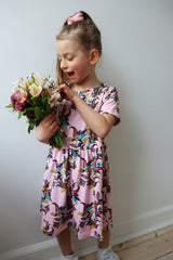 ALMA-SS-BABYDOLL-DRESS (KIDS) - ROSA MULTICOLOR PASILEY