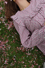 HEATHER-LS-BLOUSE - PINK CLOVER