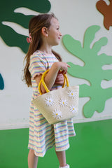 NATALIA-SS-DRESS-KIDS - MULTI WHITE STRIPE