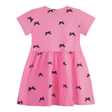 ALMA-SS-BABYDOLL-DRESS (KIDS) - PINK BOW