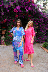 PATTY-PANTS - BLUE PATCHWORK