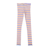 NATALIA LEGGINGS-KIDS - YELLOW ROSE BLUE STRIPE