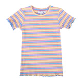 NATALIA-SS-BLOUSE-KIDS - YELLOW ROSE BLUE STRIPE