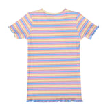 NATALIA-SS-BLOUSE-KIDS - YELLOW ROSE BLUE STRIPE