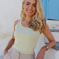 YELLOW CREME STRIPE