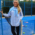 WHITE BLUE STRIPE