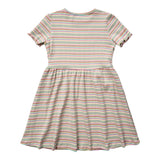 NATALIA-SS-DRESS-KIDS - MULTI MINT STRIPE
