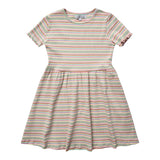 NATALIA-SS-DRESS-KIDS - MULTI MINT STRIPE