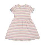 NATALIA-SS-DRESS-KIDS - DUSTY MULTICOLOR STRIPE