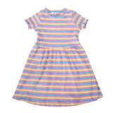 NATALIA-SS-DRESS-KIDS - YELLOW ROSE BLUE STRIPE
