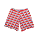 NATALIA-SHORTS-KIDS - CREME ORANGE BLUE STRIPE