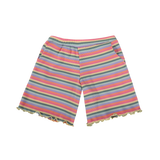 NATALIA-SHORTS-KIDS - MULTI ORANGE PINK STRIPE