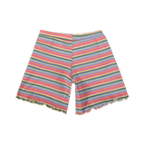 NATALIA-SHORTS-KIDS - MULTI ORANGE PINK STRIPE