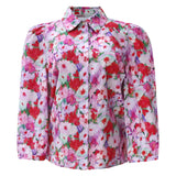 FLORA-BLOUSE - PAINTED PINK FLOWER