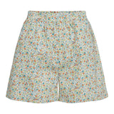 SARA SHORTS - ORANGE GREEN DITSY