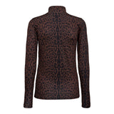 LOTUS-LS-HIGHNECK-BLOUSE - BROWN BLACK LEO
