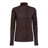 LOTUS-LS-HIGHNECK-BLOUSE - BROWN BLACK LEO