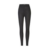 ISA LEGGINGS - BLACK WAVY LINES