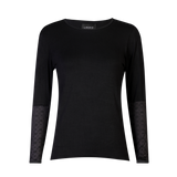 ISA LS LACE SLEEVE BLOUSE - BLACK SMALL BIG HEARTS