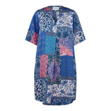 PATTY-SS-TUNIC - BLUE PATCHWORK