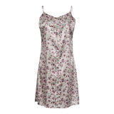 DANDA STRAP DRESS - CREME FLOWER