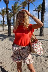 TIA-FRILL-SHORTS - STRAWBERRY