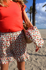 TIA-FRILL-SHORTS - STRAWBERRY
