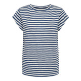 ULLA-STRIPE-TSHIRT - NAVY WHITE STRIPE