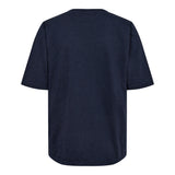 ULLA-SS-VNECK-TSHIRT - NAVY