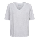 ULLA SS VNECK TSHIRT - WHITE