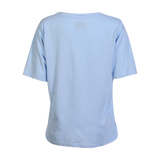 ULLA-SS-VNECK-TSHIRT - BABY BLUE