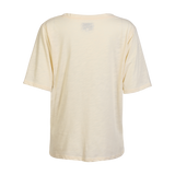 ULLA-SS-VNECK-TSHIRT - IVORY