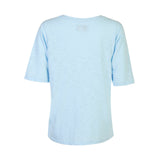 ULLA SS VNECK TSHIRT - BABY BLUE