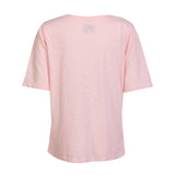 ULLA SS VNECK TSHIRT - LIGHT ROSE