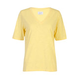 ULLA SS VNECK TSHIRT - YELLOW