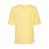 ULLA SS VNECK TSHIRT - YELLOW