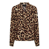 MAG-LS-VNECK-SHIRT - BROWN LEO