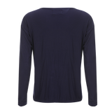 NATALIA-LS-BOXY-BLOUSE - NAVY