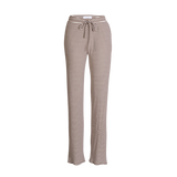 NATALIA-STRAIGHT-PANTS - BROWN CREME STRIPE