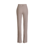 NATALIA-STRAIGHT-PANTS - BROWN CREME STRIPE