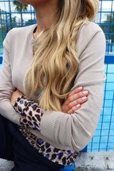 MESH LS TSHIRT - LUX LEO COBOLT HEART