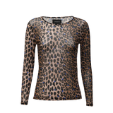 MESH LS TSHIRT - LUX LEO COBOLT HEART