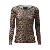 MESH LS TSHIRT - LUX LEO RASBERRY HEART