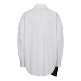 BOW-SHIRT - WHITE BLACK BOW