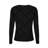 MESH LS TSHIRT, FLOCK - BLACK CHECK