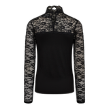 LISA-LS-LACE-BLOUSE - BLACK