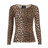 MESH LS SPARKLE TSHIRT - LUX LEO DIAMOND DOT