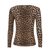 MESH LS SPARKLE TSHIRT - LUX LEO DIAMOND DOT